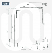 FUHR Tipsafe Tilt & Turn Full System 13mm (Face Fix)